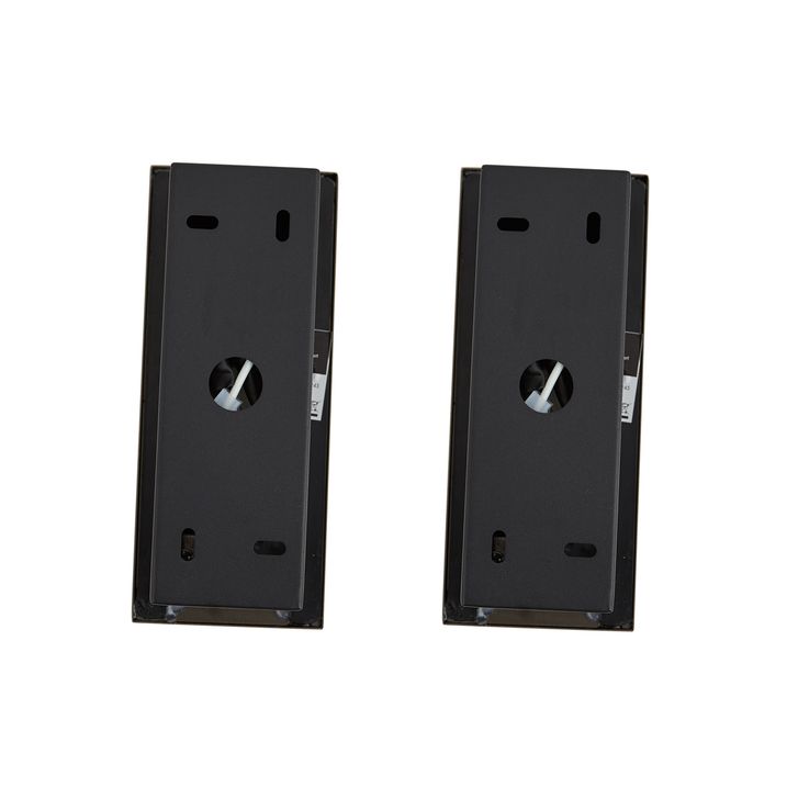 Set of 2 Modern Wall Lamps Dark Bronze Incl. LED - Plaza