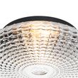 Klassieke-plafondlamp-zwart-met-smoke-glas-35-cm-IP44---Nohmi