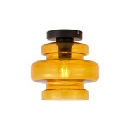 Retro-taklampa-svart-med-orange-glas---Denise