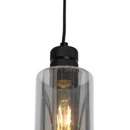 Moderna-viseća-lampa-crna-sa-dimnim-staklom-4-svetla---Stavelot