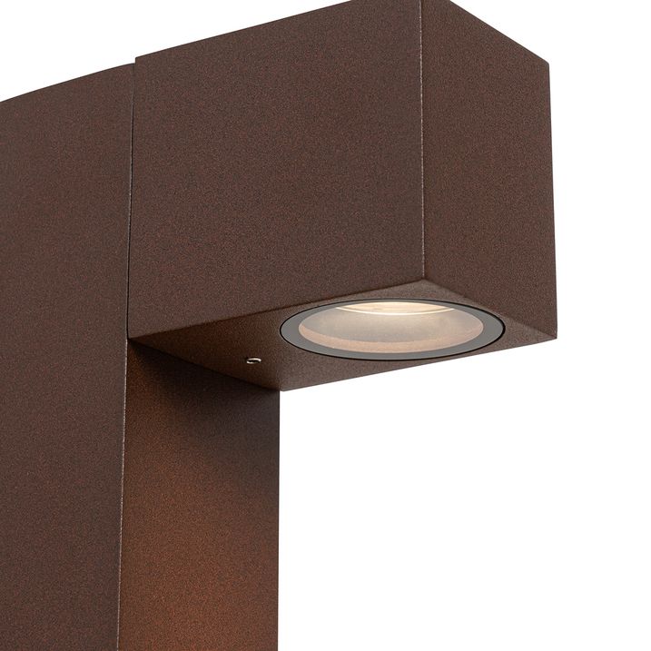 Industriel udendørs stolpelampe rustbrun 30 cm IP44 - Baleno