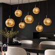 Smart-Pendant-Lamp-Black-with-Gold-Glass-7-Lights-Incl.-7-Wifi-A60---Bert