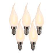 Set-mit-5-E14-LED-Matt-Kerzenlampen-BXS35-1W-100-Lumen-2200K
