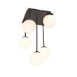 Moderna-plafonska-lampa-crna-sa-opalskim-staklom-5-svetla---Atina