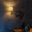 Aplique-de-pared-bronce-con-capota-blanca-y-brazo-regulable---Ladas-Deluxe