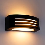 Smart-utomhusvägglampa-svart-IP44-inkl-WiFi-A60---Hurricane