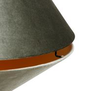 Lampada-a-sospensione-nera-con-doppio-paralume-in-velluto-verde-e-interno-oro---Blitz