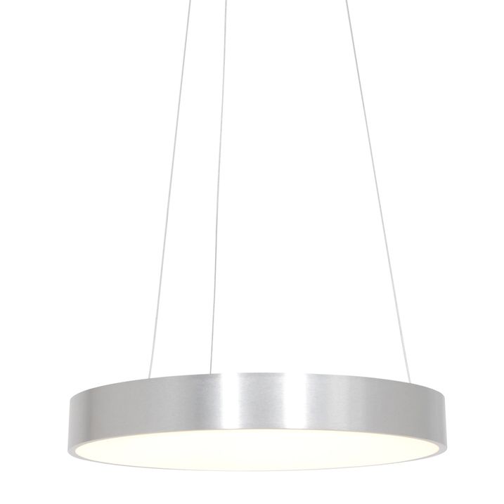 Suspension design argent avec LED dimmable - Ringlede