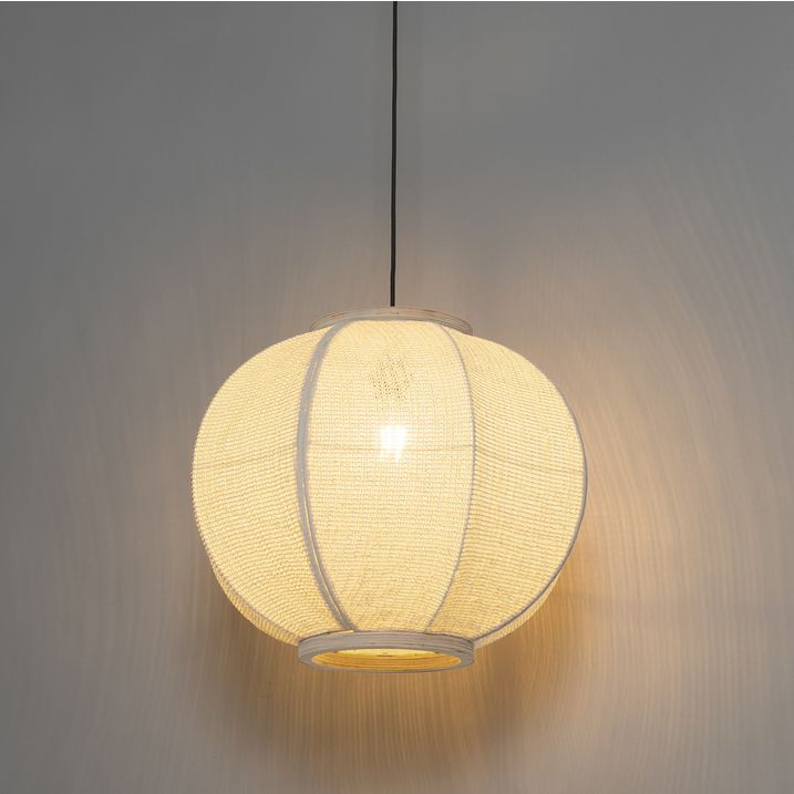 Smart pendellampe naturstoff 48 cm inkl. Wifi G95 - Rob