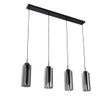 Smart-Pendant-Lamp-Black-with-Smoke-Glass-4-Lights-Incl.-4-Wifi-ST64---Laura