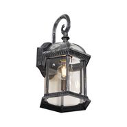 Lampada-da-parete-da-esterno-classica-argento-antico-IP44---Glasgow