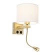 Art-Deco-Wall-Light-Gold-with-White-Shade---Brescia