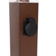 Spoljna-lampa-rđasto-smeđa-80-cm-sa-utičnicom-IP44---Malios
