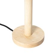 Landelijke-tafellamp-hout-met-linnen-kap-beige-25-cm---Mels