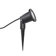 Moderner-Gartenstrahler-schwarz-inkl.-LED-verstellbar-mit-Kabel-und-Stecker-250cm-IP65---Basic