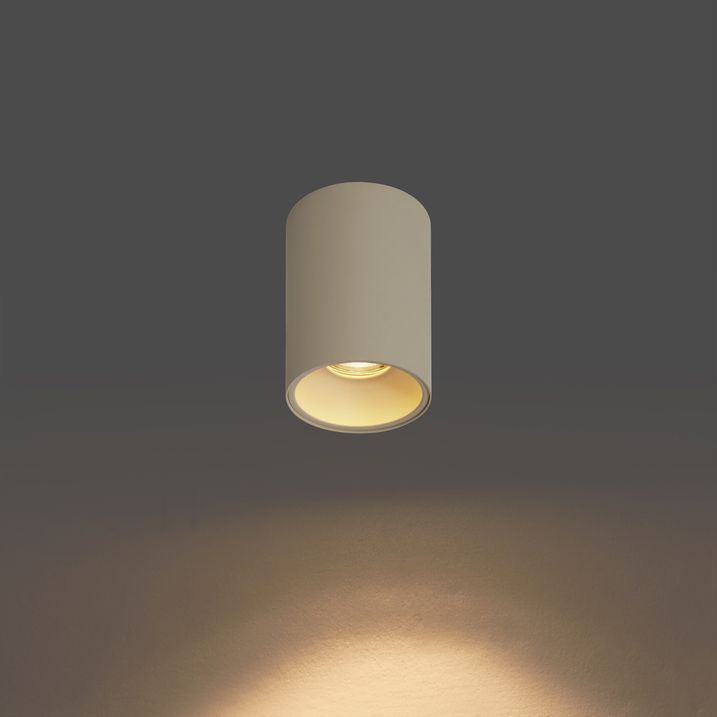 Moderne inbouwspot beige GU10 50mm rond - Deep