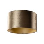 Velours lampenkap brons met gouden binnenkant 35/35/20