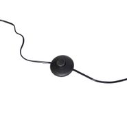 Lámpara-de-pie-negra-con-pantalla-gris-claro-50-cm-regulable---Editor