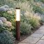 Moderne-Aussen-Pollerleuchte-rostbraun-mit-geriffeltem-Glas-60cm-inkl.-LED-IP54---Ribba