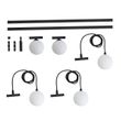 Moderne-skinnesystem-sort-med-2-spotter-og-3-pendellamper-1-fase---Slimline-Eira