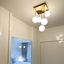 Moderne-Deckenleuchte-Gold-mit-Opalglas-5-Licht---Athen