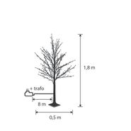 Árbol-de-Navidad-blanco-para-suelo-180cm-con-LED,-temporizador-y-protección-IP44---Ki