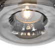 Candeeiro-de-suspensão-Art-Deco-preto-com-vidro-fumê-redondo-3-luzes---Ayesha