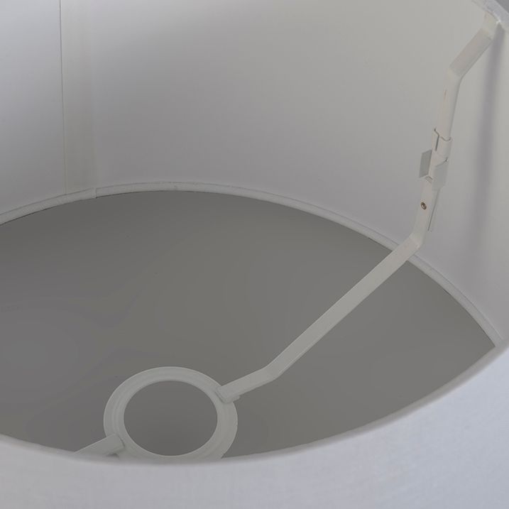 Lampe de table or/laiton avec abat-jour blanc 25 cm réglable - Parte