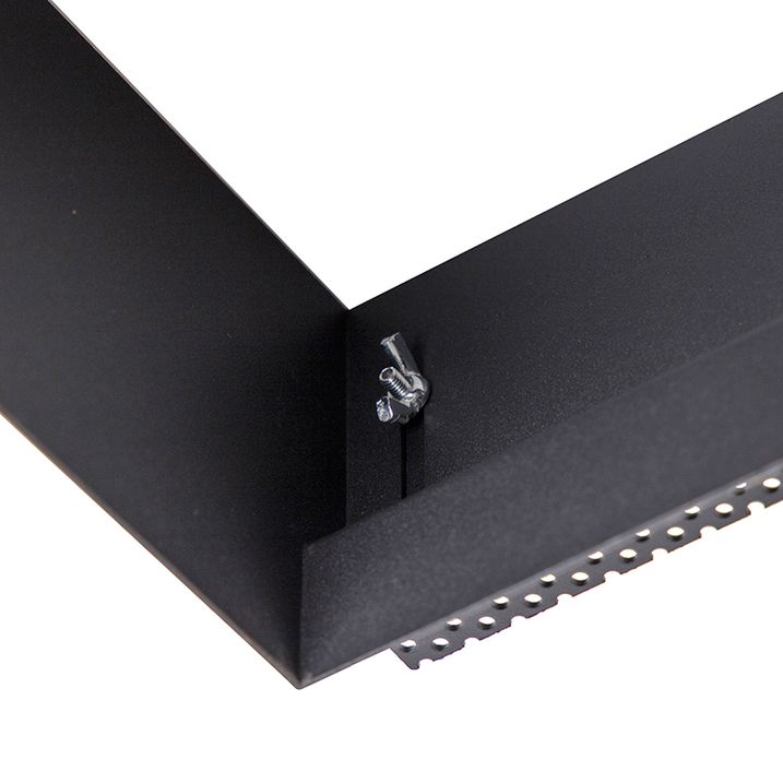 Ensemble de 6 spots encastrables noirs GU10 AR111 sans bordure - Oneon