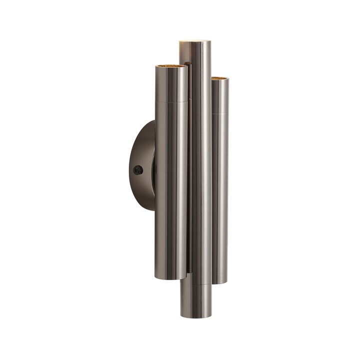 Retro wall lamp gunmetal 3-light - Pipes