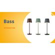 Lampe-de-table-gris-foncé-avec-LED-IP65-rechargeable-avec-station-de-charge---Bass