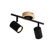 Faretto-moderno-nero-con-legno-inclinabile-2-luci---Jeana
