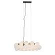 Hanglamp-zwart-met-opaal-glas-8-lichts-langwerpig---Uvas
