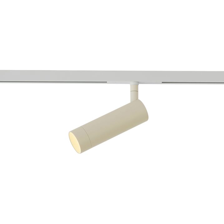 Modern Spotlight Beige with White for Track System 1-Phase GU10 35mm - Slimline Uzzy