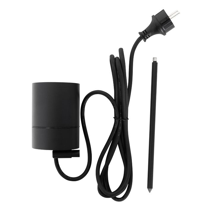 Moderner Spike-Spot schwarz AR70 verstellbar IP44 – Solo