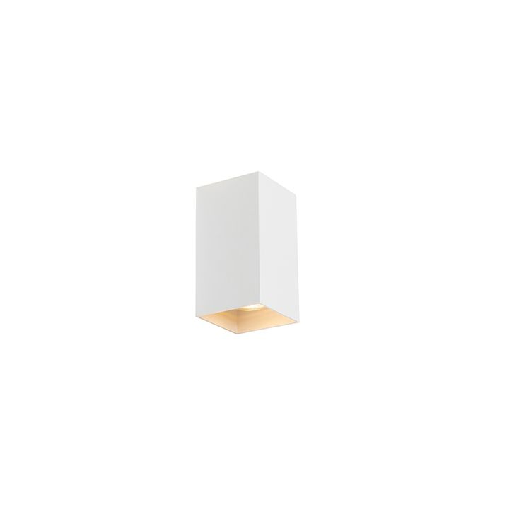 Design wandlamp wit vierkant - Sabbir