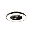Plafondventilator-zwart-met-ster-effect-60cm-incl.-LED-dimbaar-met-afstandsbediening---Climo
