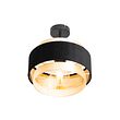 Moderne-taklampe-sort-med-gull---Elif