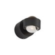 Dizajnové-nástenné-svietidlo-čierne-vrátane-LED-IP44---Lens