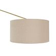Stojaca-lampa-zlatá-so-svetlohnedým-tienidlom-50-cm-nastaviteľná---Editor