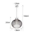 Kaasaegne-ripplamp-pruun-38-cm---Saffira