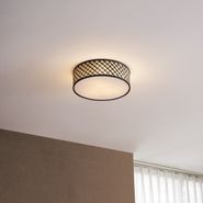 Orientální-ratanové-stropní-svítidlo-s-černou-40-cm---Tremmo