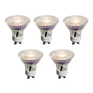 Lot-de-5-ampoules-LED-GU10-50 mm-transparentes-3,5 W-330 lm-3 000 K