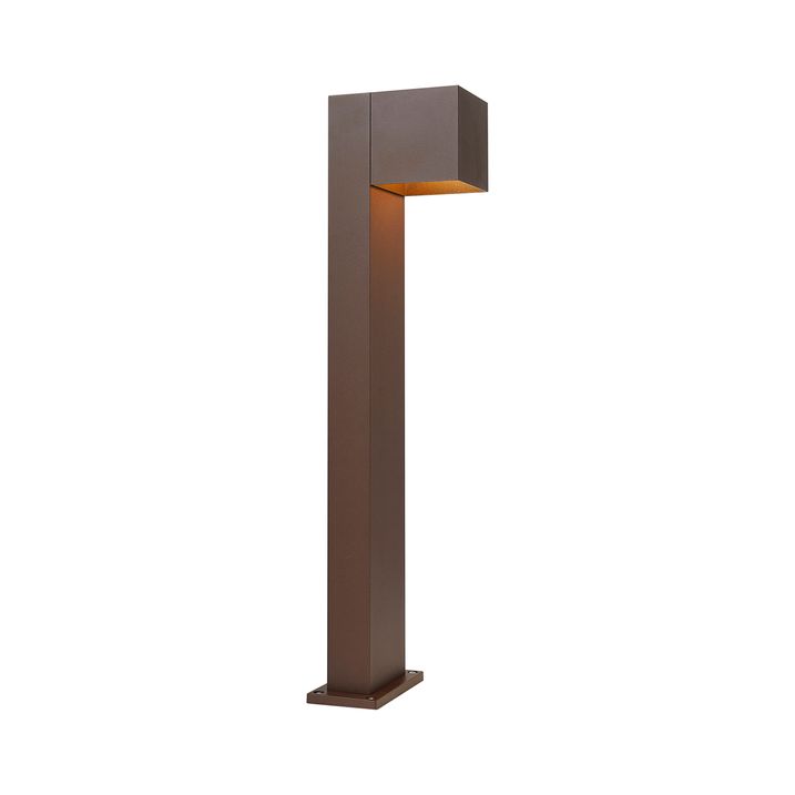 Lámpara de exterior marrón óxido de 65 cm con LED IP64, luz tenue y solar - Charlene