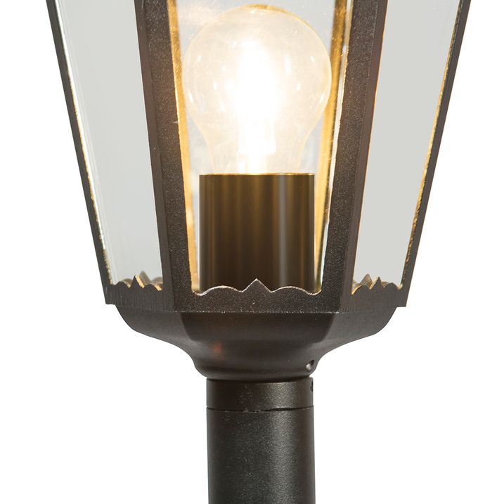Klasična crna spoljna stojeća lampa 170 cm IP44 - Nju Orleans