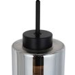 Smart-Pendant-Lamp-Black-with-Smoke-Glass-4-Lights-Incl.-4-Wifi-ST64---Laura