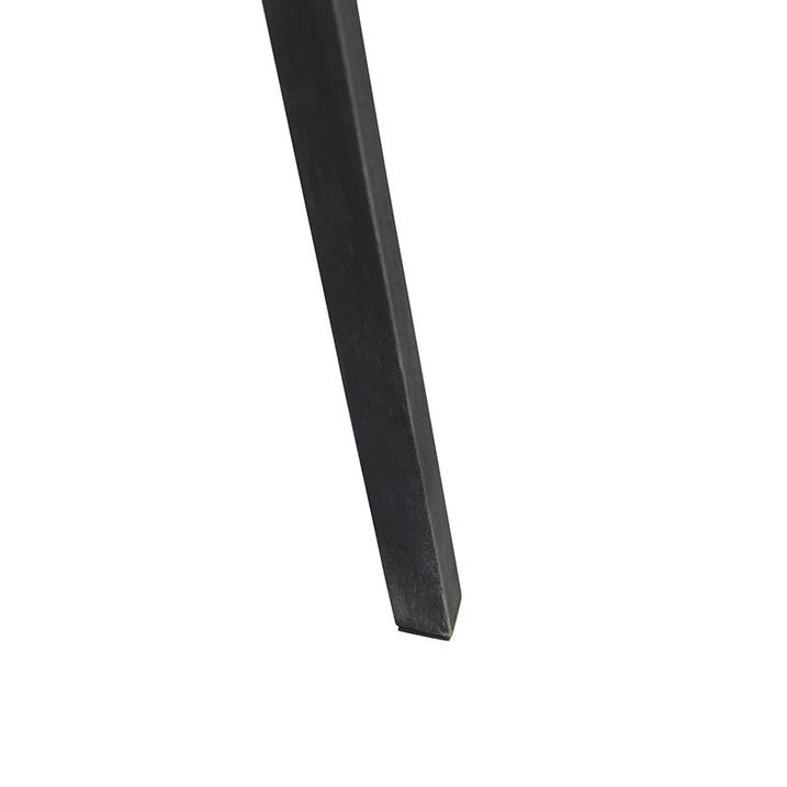Candeeiro de pé tripé preto com abaajur branco 50 cm - Tripod Classic