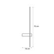 Modern-Wall-Lamp-Brass-75cm-Incl.-LED-IP44---Dial