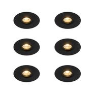 Set-6-becuri-Spot-modern-încastrat-negru-12-cm---Buco