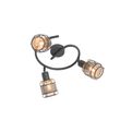 Plafón-de-diseño-negro-con-dorado-3-luces-redondo---Noud